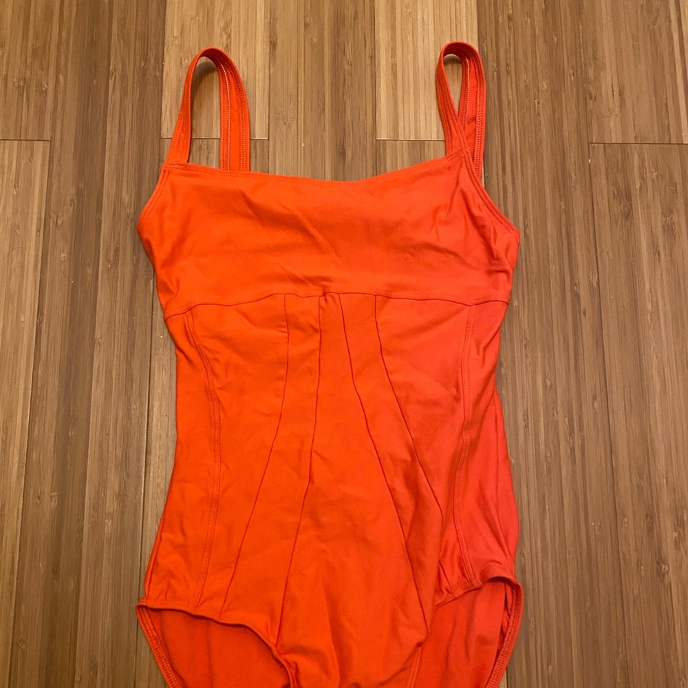 Wear Moi Leotard in Tangerine